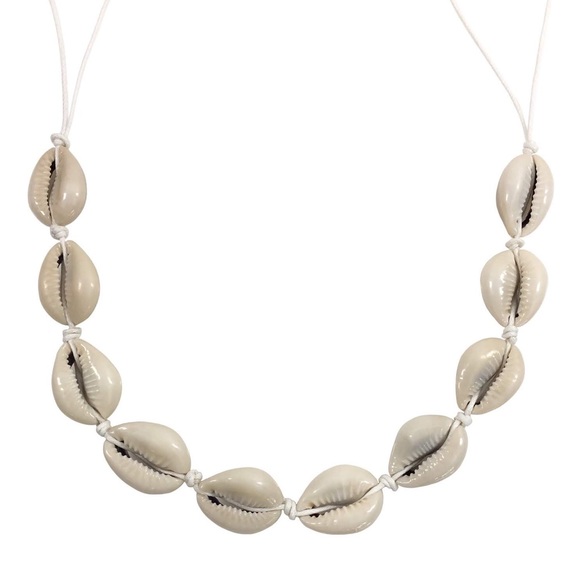Natural Cowrie Sea Shell Choker Layering Necklace - Picture 3 of 7